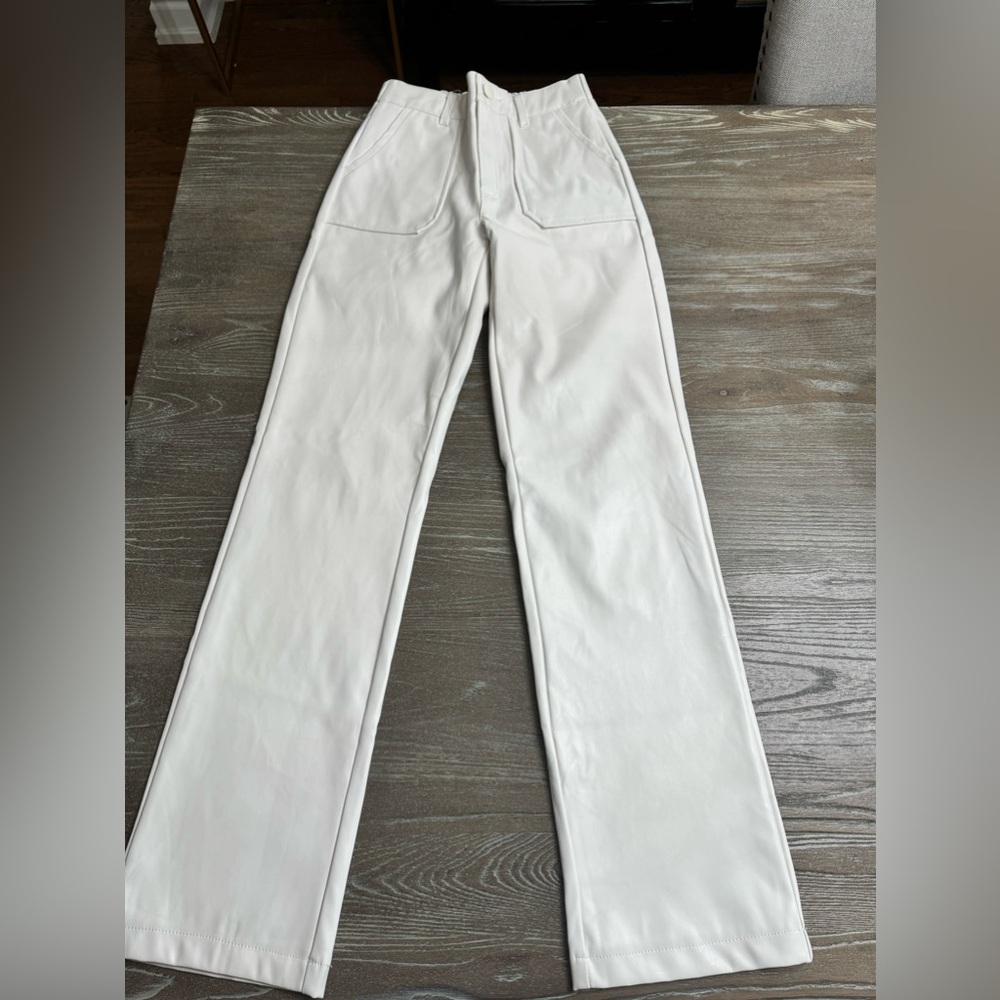Off White pleather pants